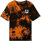 SweatyRocks Boy's Graphic T Shirts Crewneck Short Sleeve Tie Dye Casual Tee Top