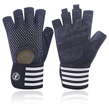 Huwaih Workout Gloves Weight Lifting Gloves For Men And Women Gym Gloves With Wrist Wrap Support For Cross Training Dumbbell Fitness Non Slip