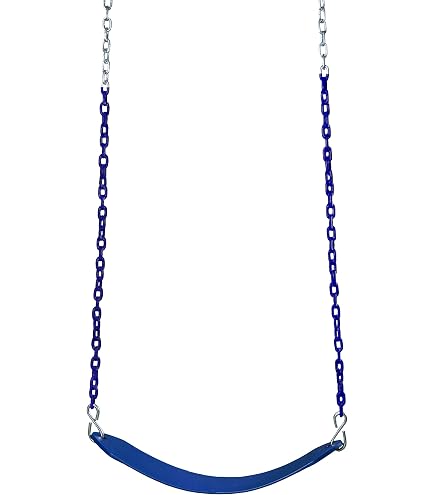 Beginner Swingset Seat With Chains 6 Colors 115lb Capacity 58...