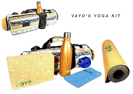 VaYo Concept Yoga Set Kit 6-Piece 1 Yoga Mat, Yoga Strap, Yoga Block, Water Bottle, Yoga Cooling Towel and Beautiful Yoga Bag. This kit is 100% ...