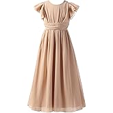 Happy Rose Junior Bridesmaid Dress Prom Party Dresses Long Flower Girl's Dress