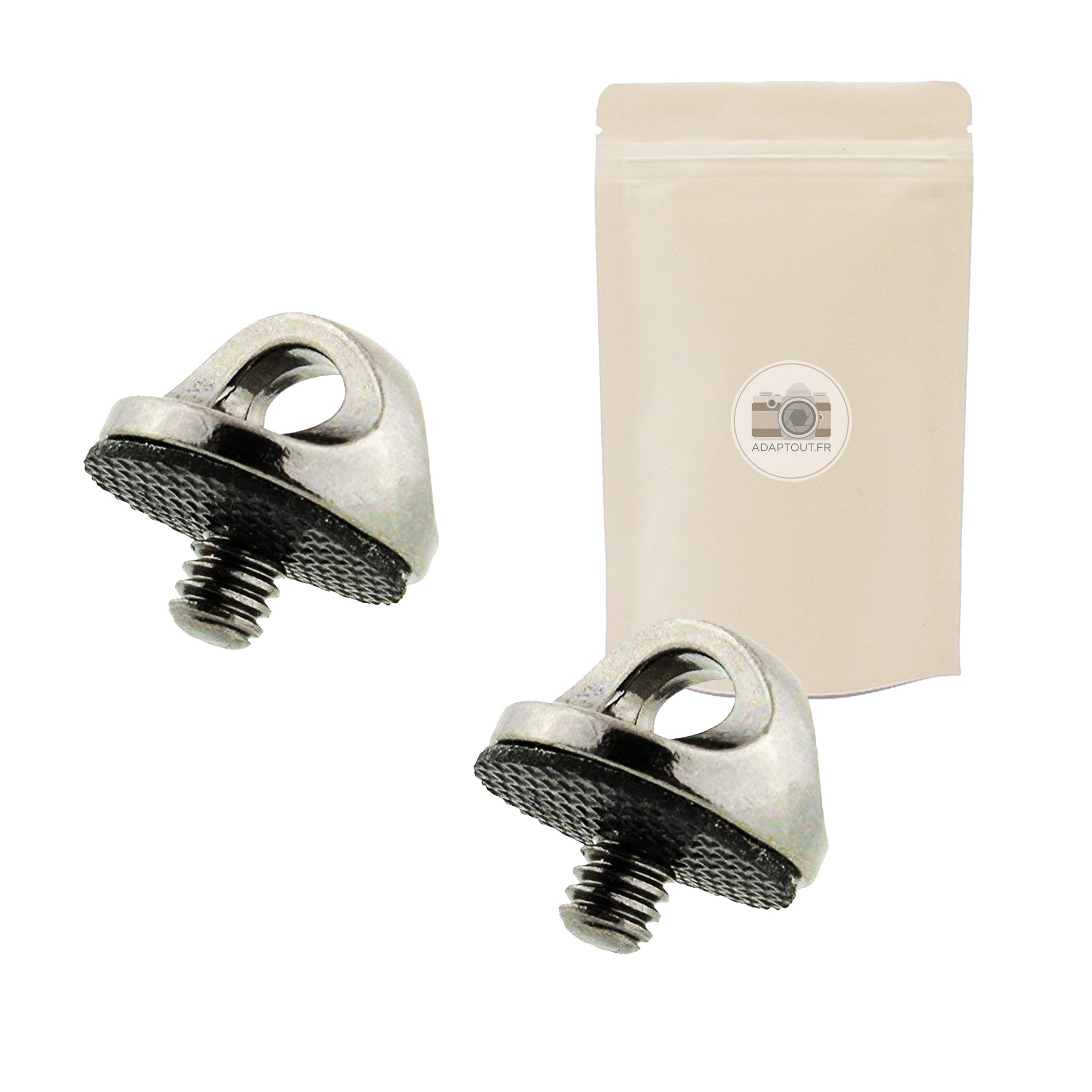 2x N Camera Strap Quick Release Hook 1/4" SCREW Mounting Bracket