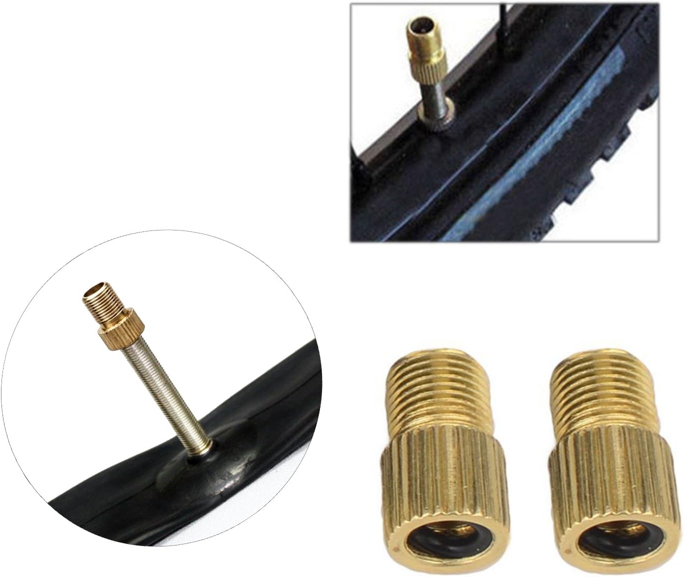 Kenkio Valve Adaptor Pump Ball Inflation Needle Nozzle Adaptor Kit : Sports & Outdoors