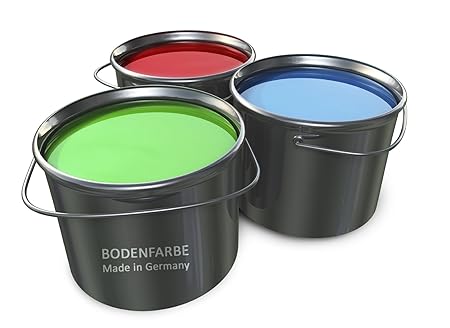 10L Bodenbeschichtung Betonfarbe in Grau, Schwarz, Gelb, Rot, Grün, Weiss, Beige, Transparent, Terracotta oder Braun Bodenfar