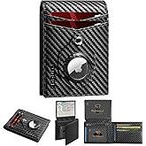 RUNBOX Airtag Wallet for Men Slim Rfid Leather 2 ID Window Gifts for Men