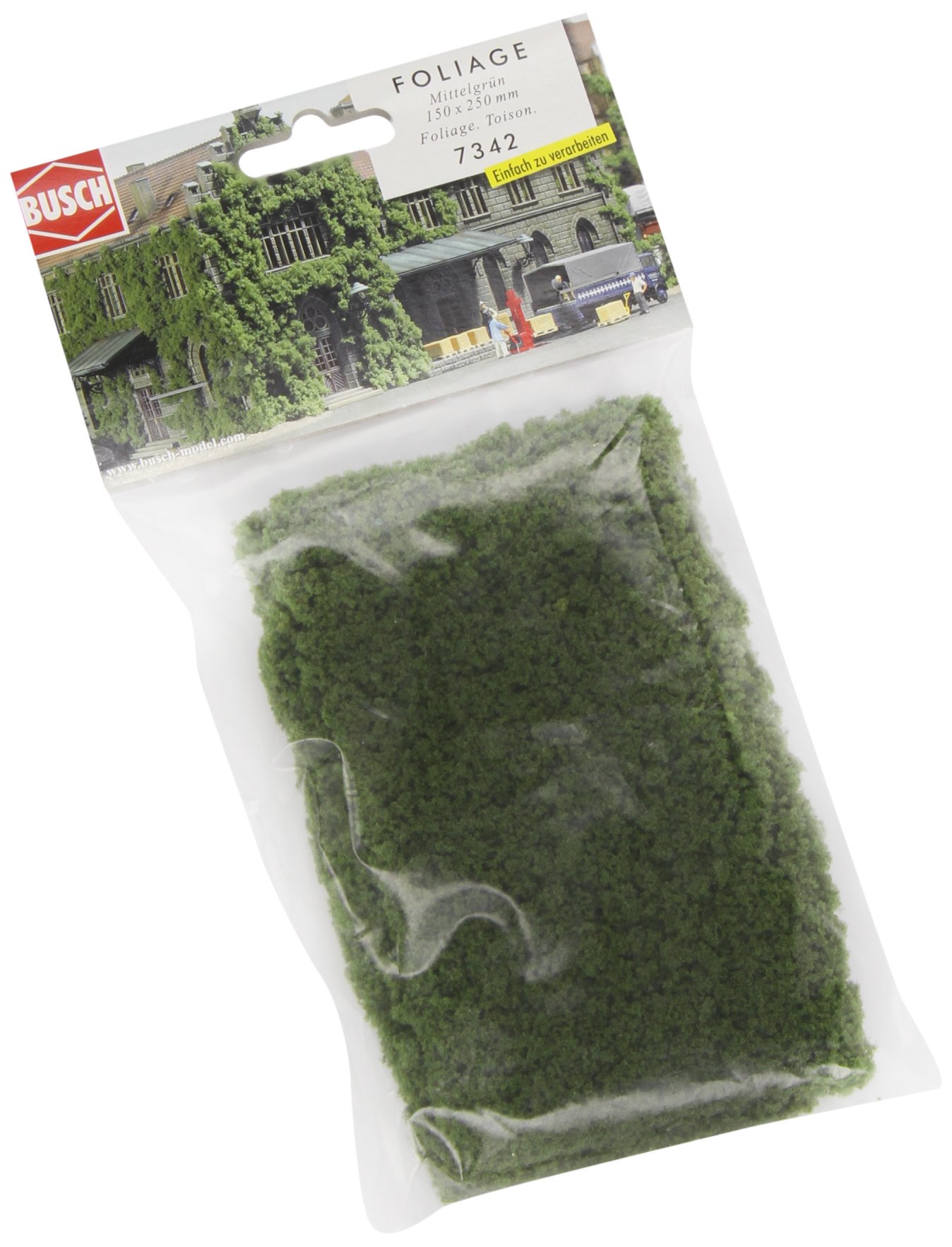 Mid Green Micro Flock Foliage Sheet 150x250mm