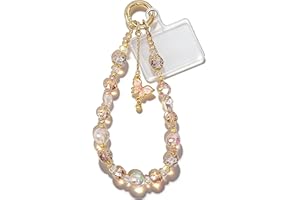 MXHLXRMP Beaded Wristband With Crystal Bow Pendant - Cute Phone, Keychain, And Camera Wristband, Versatile Decoration For Phone Cases And Bags