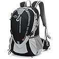 INOXTO Small Hiking Backpack with 2L Water Bladder and Rain Cover, 25L Hydration Backpack Hiking Daypack (Black)