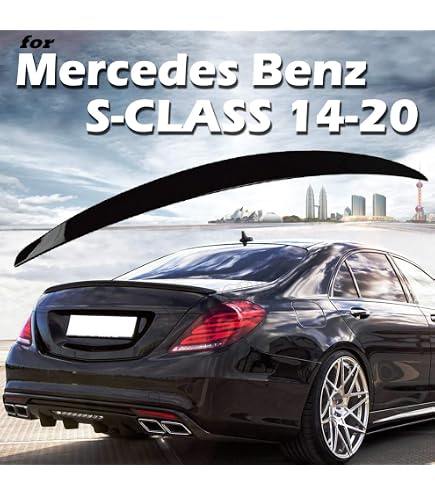 thumbnail image 2 of Black Primed Trunk Spoiler Wing For Mercedes Benz W221 S550 S600 S65 S63 (2007-2013) 2 of 3
