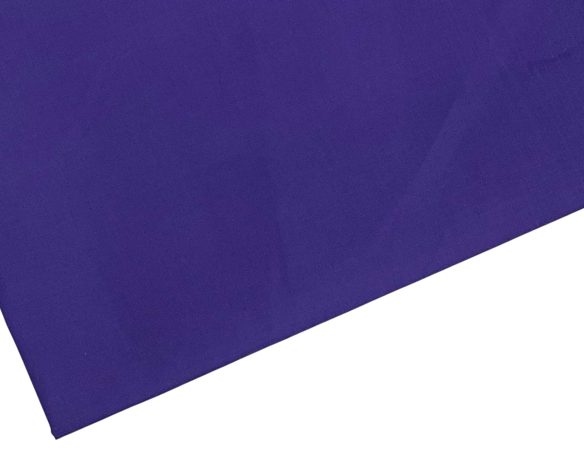 Plain Purple Polycotton Fabric - 45 inch / 112 cm Wide - 40+ Colours (Purple, 2 METRE)
