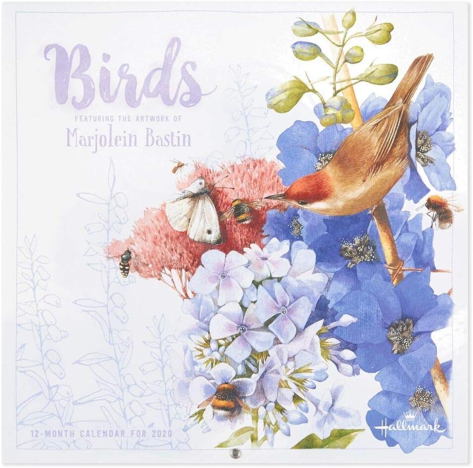 Marjolein Bastin Birds 2020 Wall Calendar