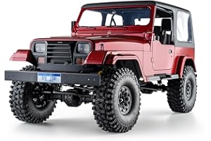 BEEZRC RocHobby 1/10 Scale MASHIGAN RC Crawler RS RC Offroad Car Hobby Open Air Model 4WD Remote Control Car with LED Lights 