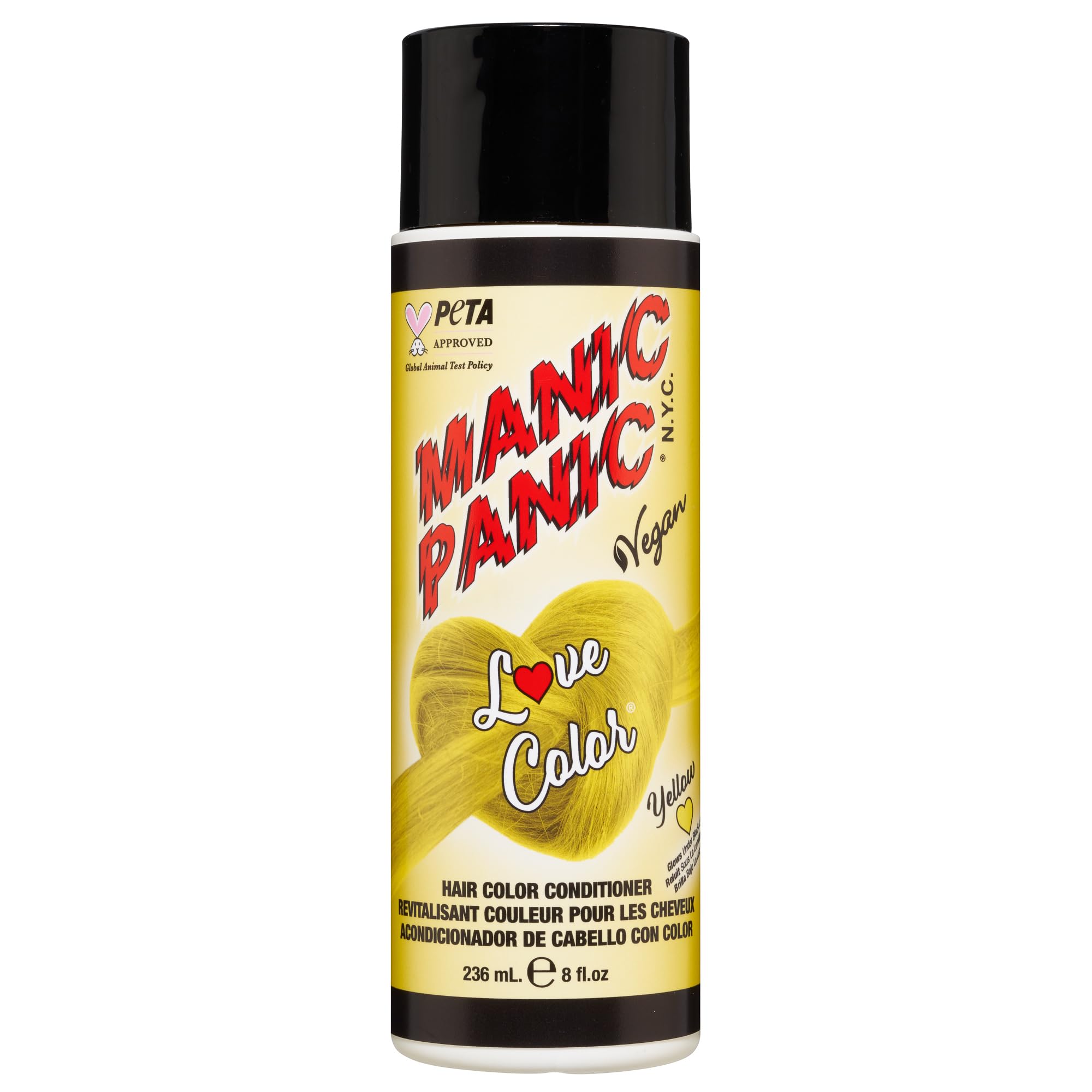 Manic Panic Love Color® Colour Depositing Conditioner (Yellow Heart™)