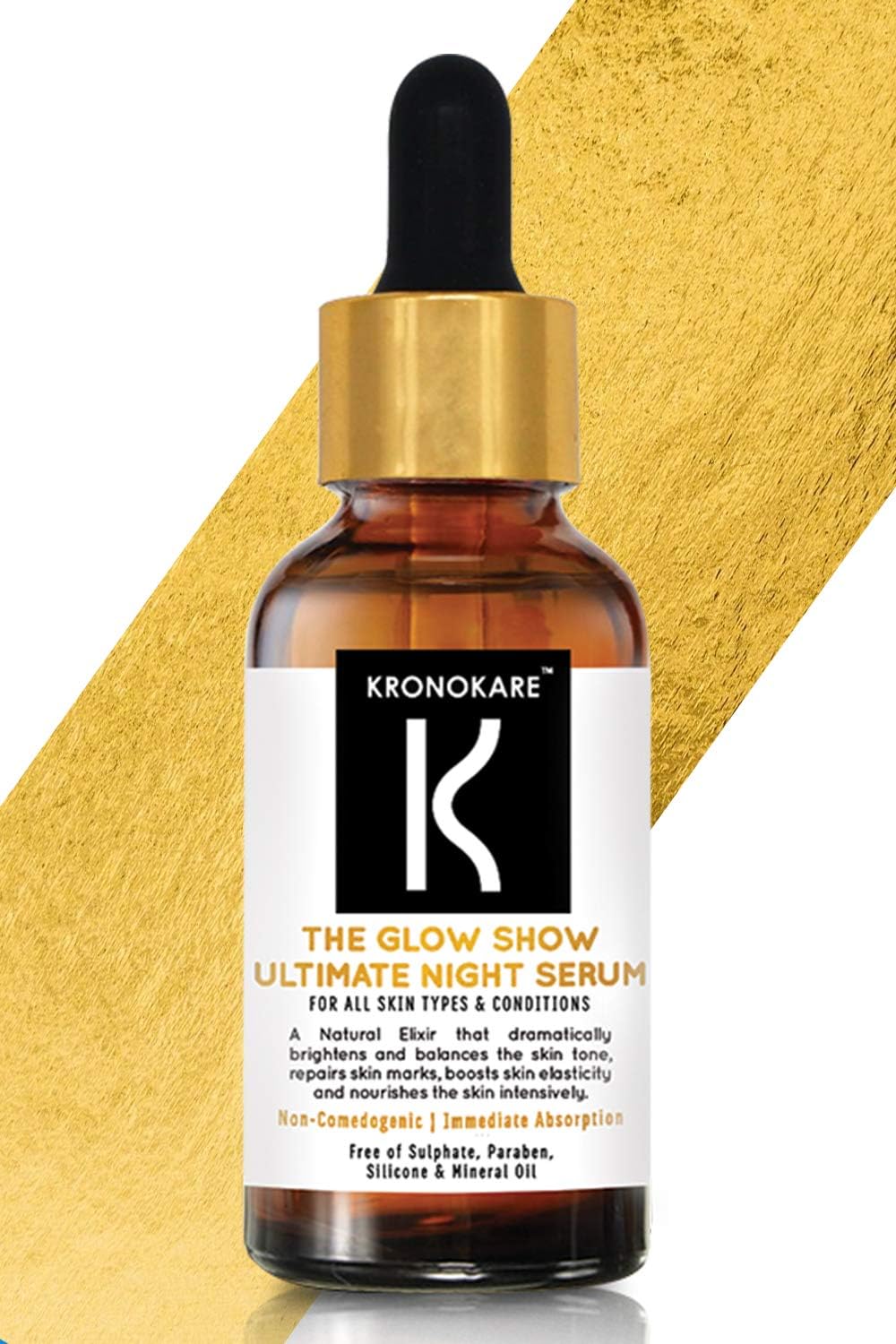 Kronokare - Face Serum - The Glow Show - Ultimate Night Serum - 30 Ml