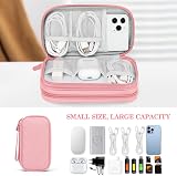 FYY Travel Cable Organiser 2-Layer waterproof electronics pouch Pink view 6