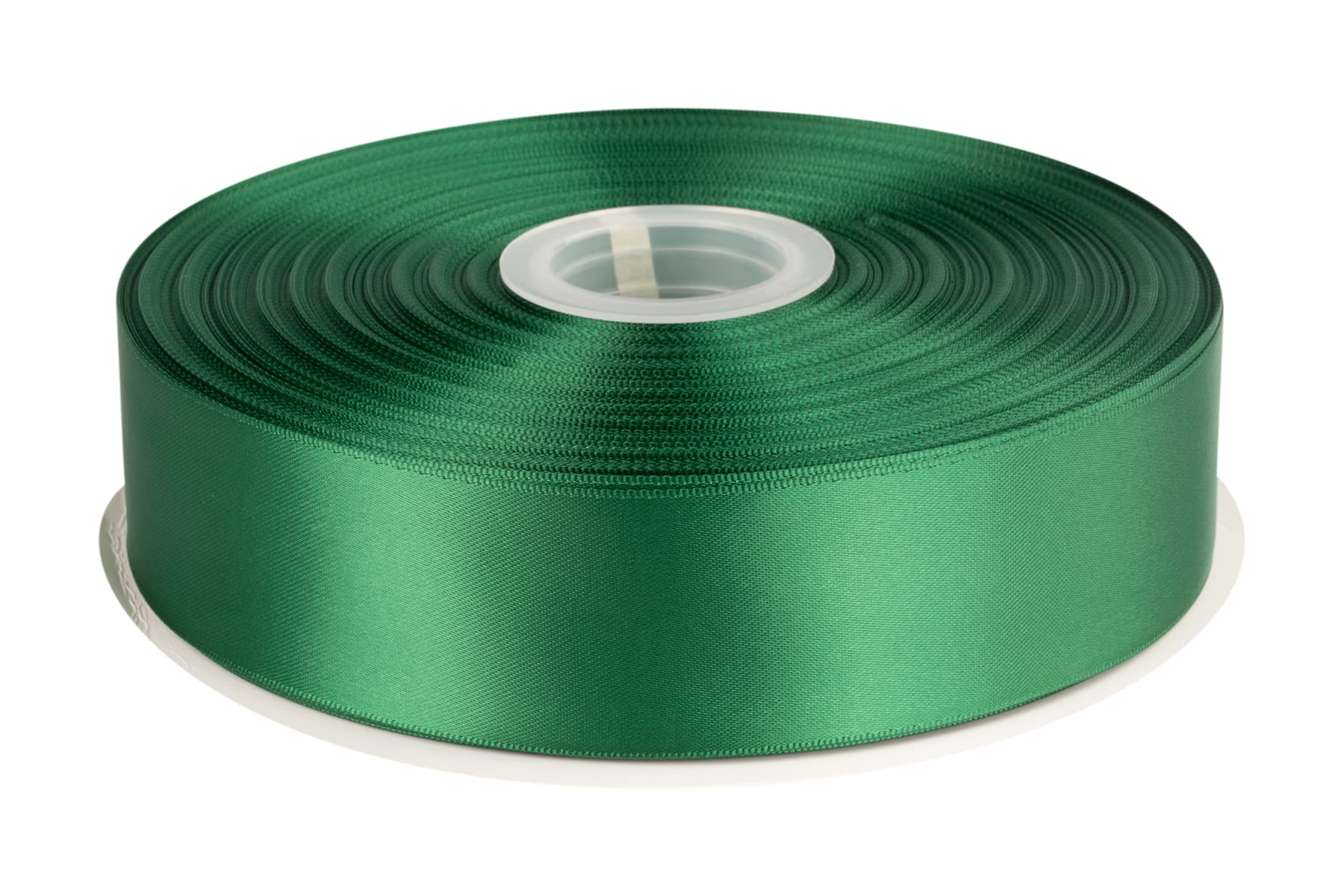 Fondersy 38mmX 91M Double Faced Satin Ribbon Forest Green Polyester Ribbon for Gift Wrapping Wedding Decoration Floral Arrangement Crafts