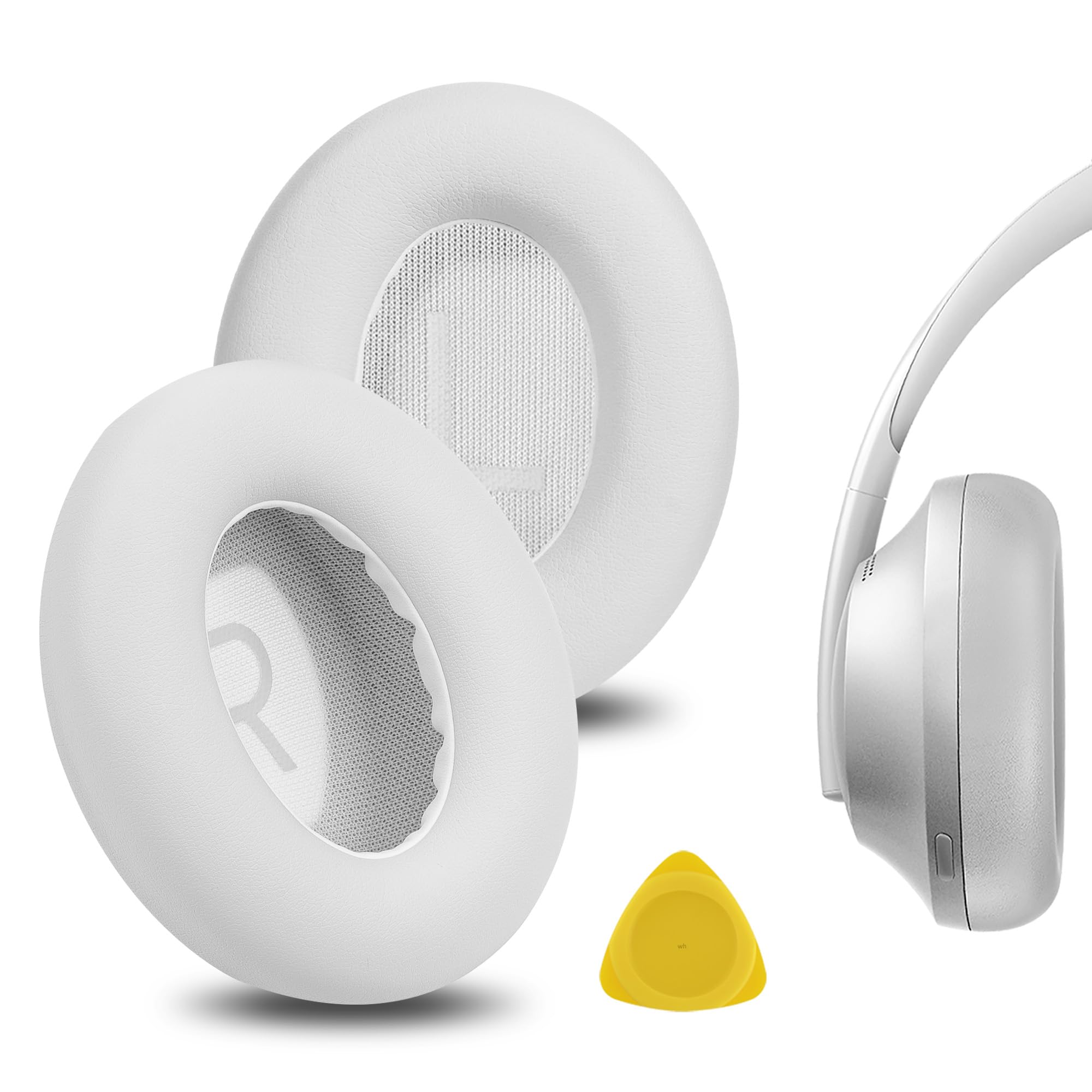 Geekria Replacement Ear Pads for Bose 700 Noise Cancelling, NC700 Headphones Ear Cushions, Repair Parts (White)