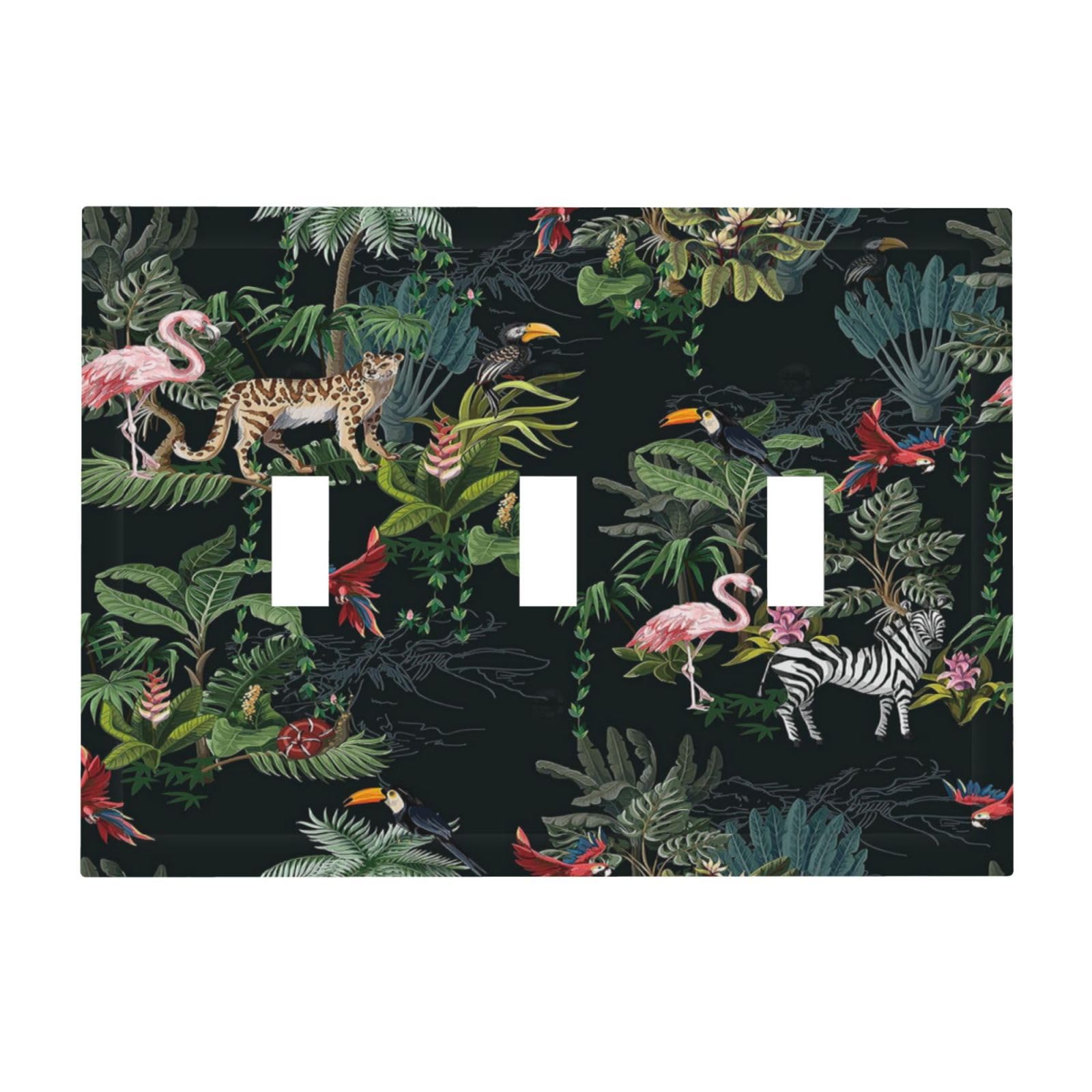 Decorative Switch Plate Covers Wild Jungle Animals