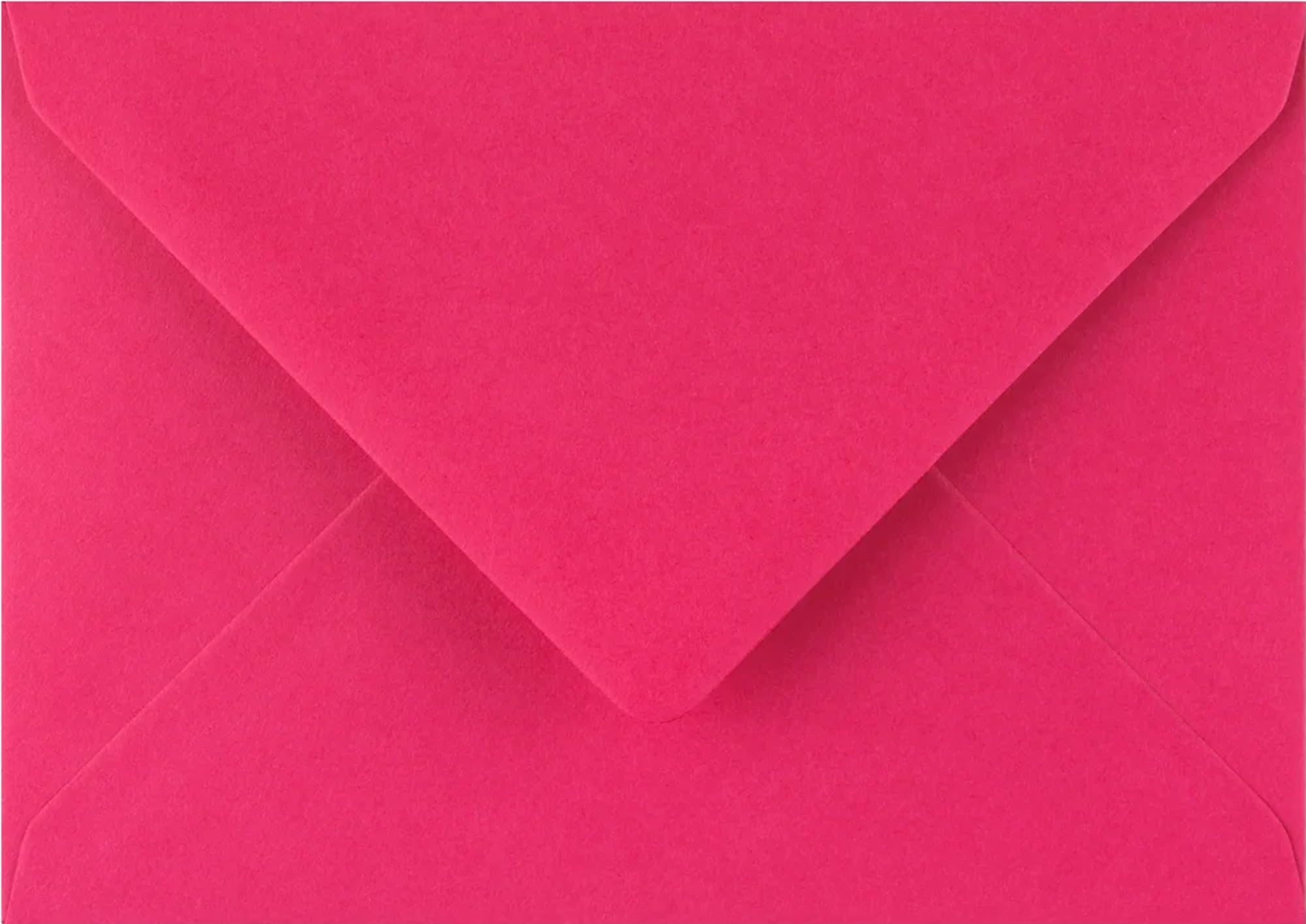 Karma Krafts 5x7 Fuchsia Pink Envelopes – 133 x 184mm 100gsm Gummed Envelopes for Invitations, Greeting Cards & Event Stationery, Pack of 100