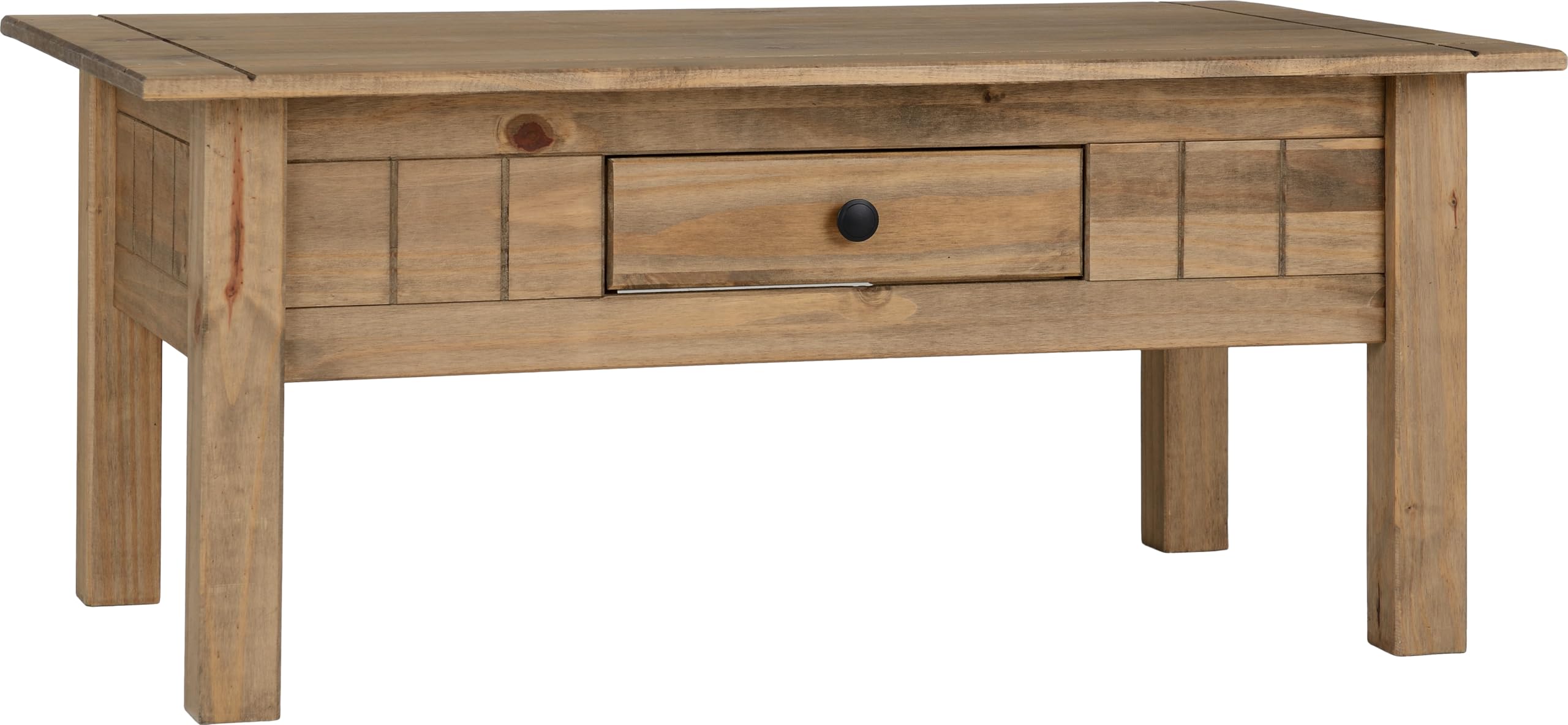 Seconique Panama 1 Drawer Coffee Table in Natural Wax