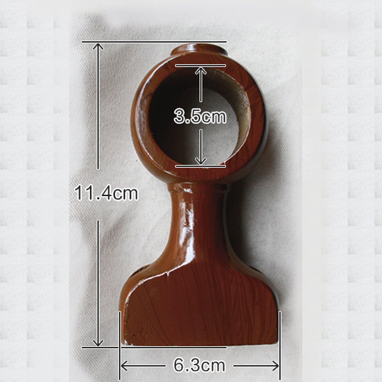 Amazon Com Hmlifestyle Wooden Curtain Rod Holder For Wall Single