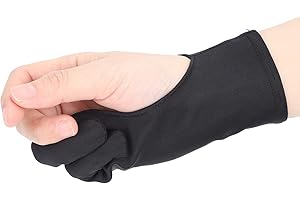 2Finger Painting Gloves, AntiMistouch Sketch Writing, Breathable Nylon, 1 Piece - Sweat Resistant, Comfortable Fit, Ideal for