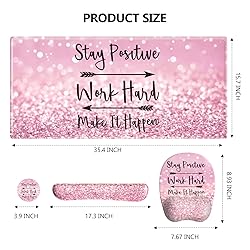 Anyshock Pink Mouse Pad Wrist Support, Keyboard