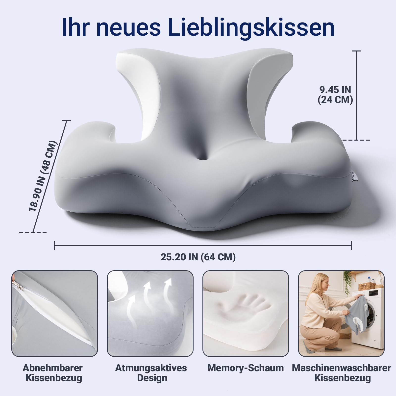 Nackenstützkissen aus Memory-Schaum