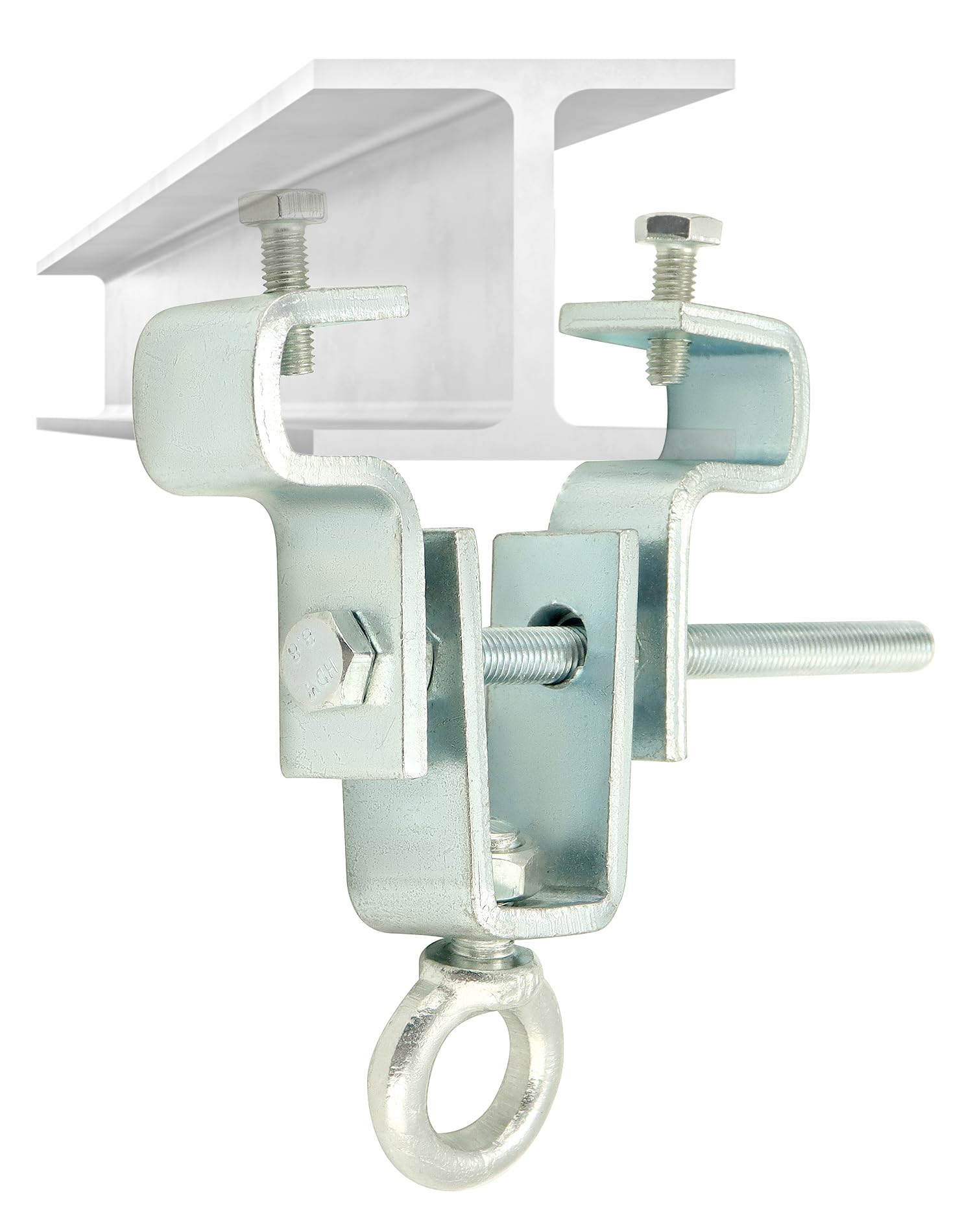 QWORK® Boxing Punching Bag Hanger, I-Beam Clamp Holder, Punching Bag Accessories for Beam, Adjusted From 6.3cm To 19cm