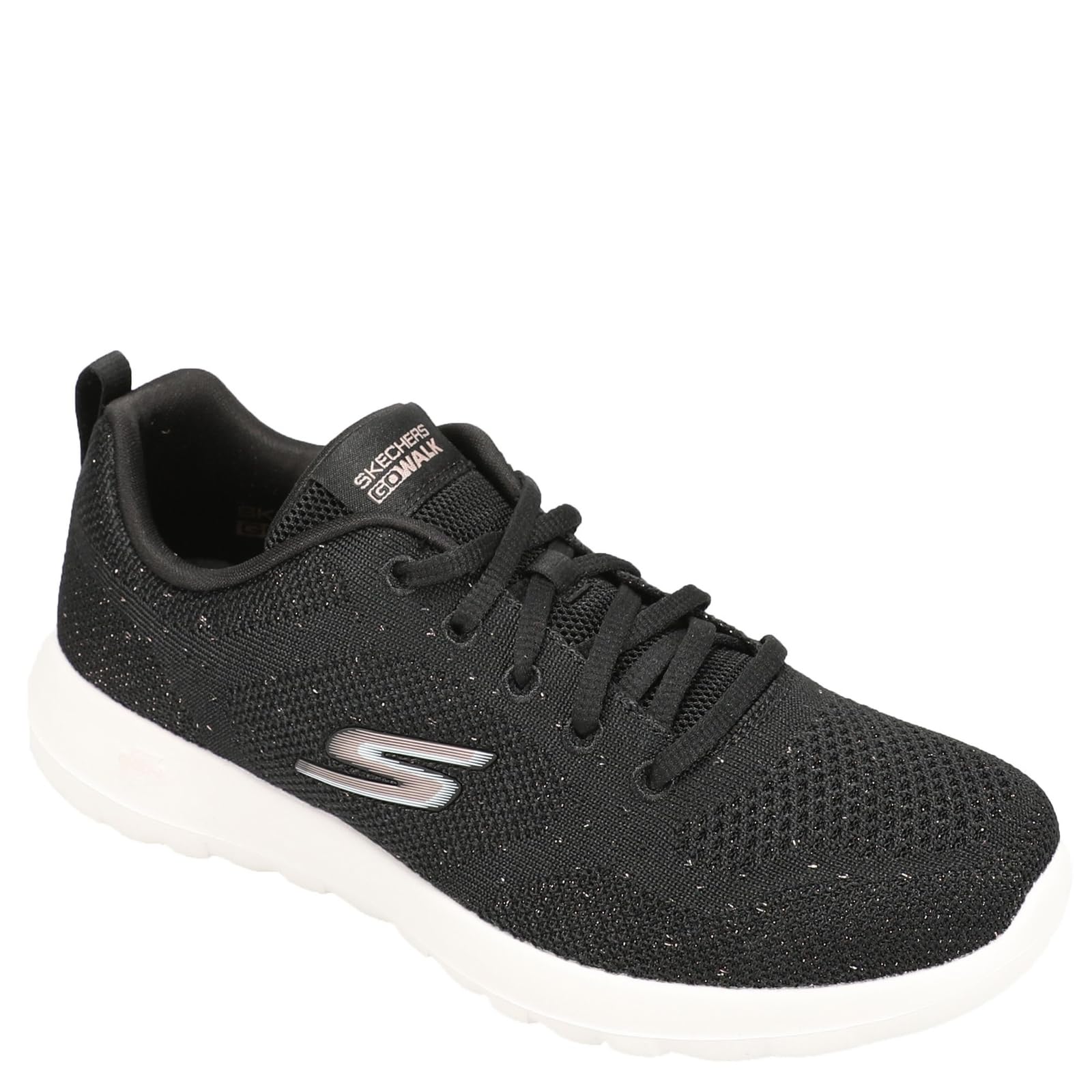 Skechers Women's Go Walk Joy Violet, Black/Rose Gold, 5 Image