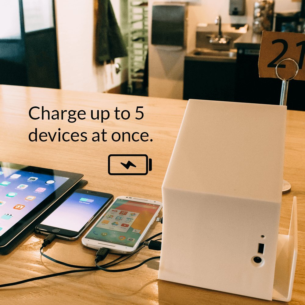 ChargeTech BatteryPowered Portable Cell Phone Charging Station Dock