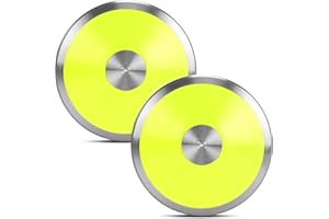 YIXINLOMYY 1 kg Sports Training Discus 2 Pcs for Girls Boys School Track and Field, 1kg Nylon Discus with Steel Rim and Center, Men Women Discuses Outdoor Practice Throwing