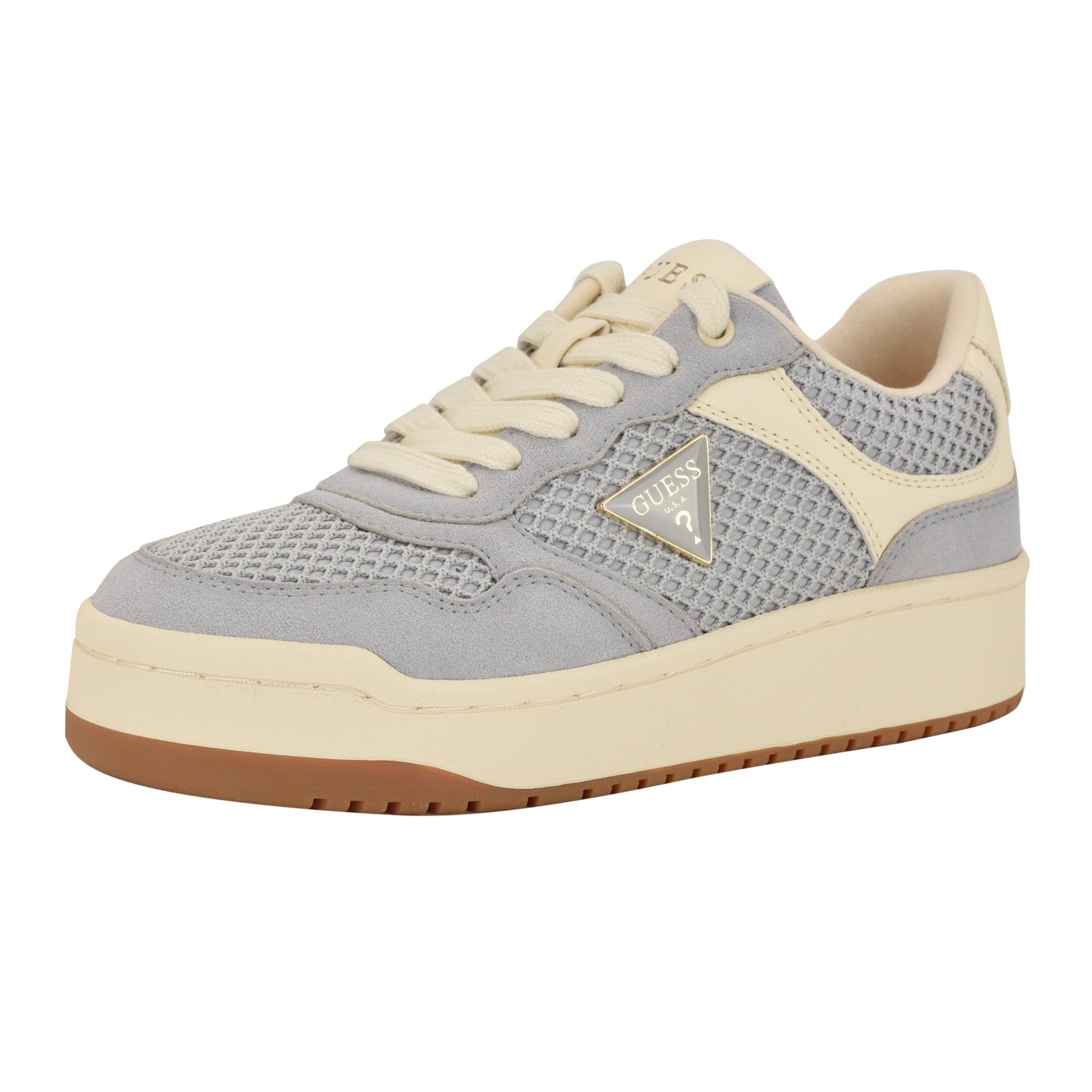 Guess Women's Miram Sneaker, Medium Grey Multi 030, 6.5 Image