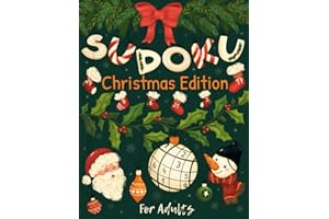 Sudoku Christmas Edition: Christmas Activity Book with 240 Sudoku Puzzles for Adults (Christmas Puzzle Books)