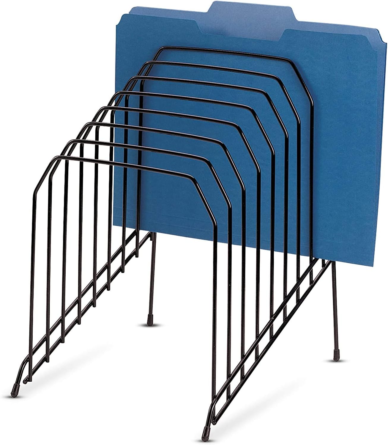 Officemate Large Incline Sorter, 8 Compartment, Wire, 8.5 x 10.375 x 12.625 Inches, Black (25212) : Office Desk Organizers : Office Products