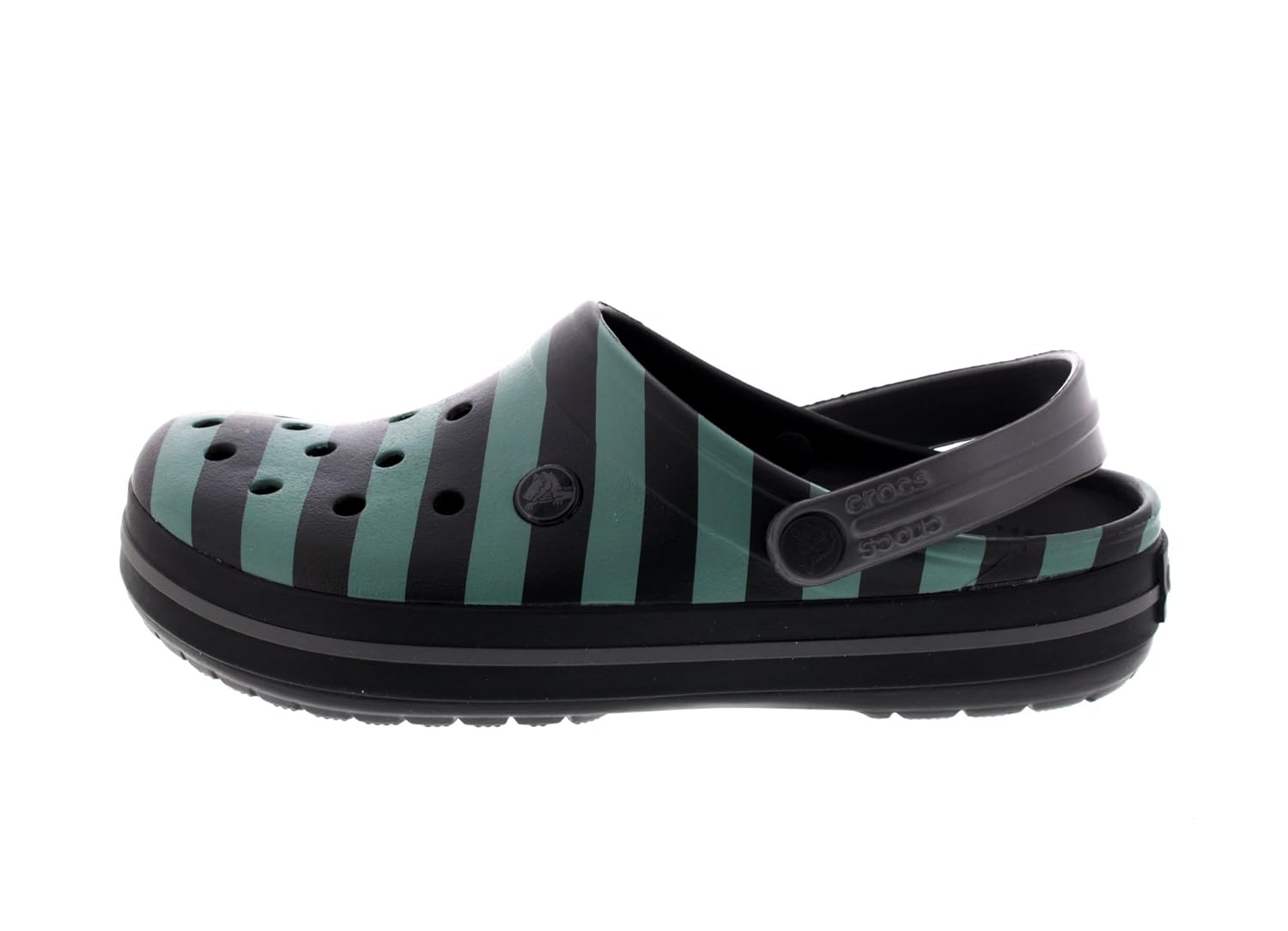 crocs crocband graphic men clog in black