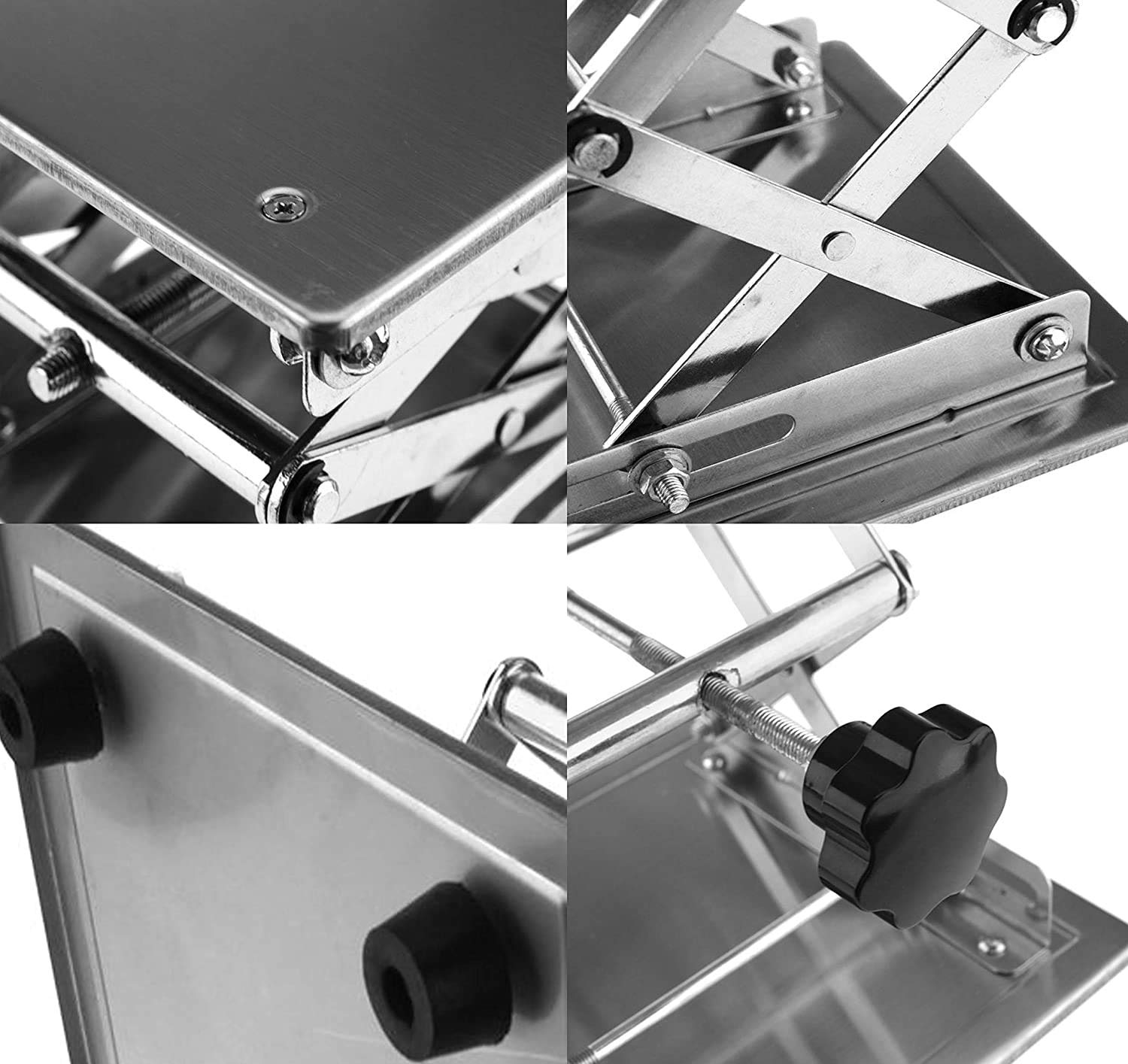 HeyWin Lab Jack Stand 6x6 inch,Made of Stainless Steel,for Raising or Lowerring Router,Laser,Cupboard,Photo Subjects - Image 3
