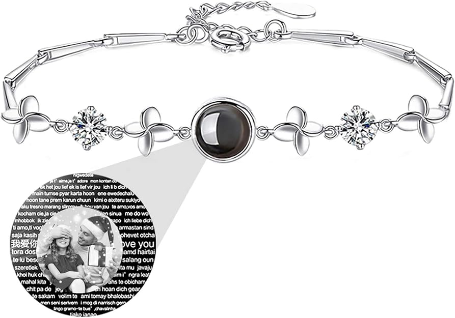 Photo Bracelet Personalized Bracelet 100 Different Languages I LOVE YOU