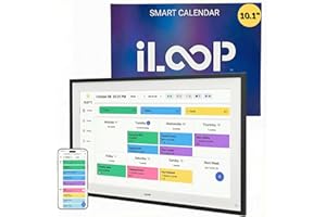 iLoop 10.1” Digital Calendar 32GB | Calendar, Wi-Fi Photo & Video Frame, Art Gallery | Premium Features No Subscription, Touc
