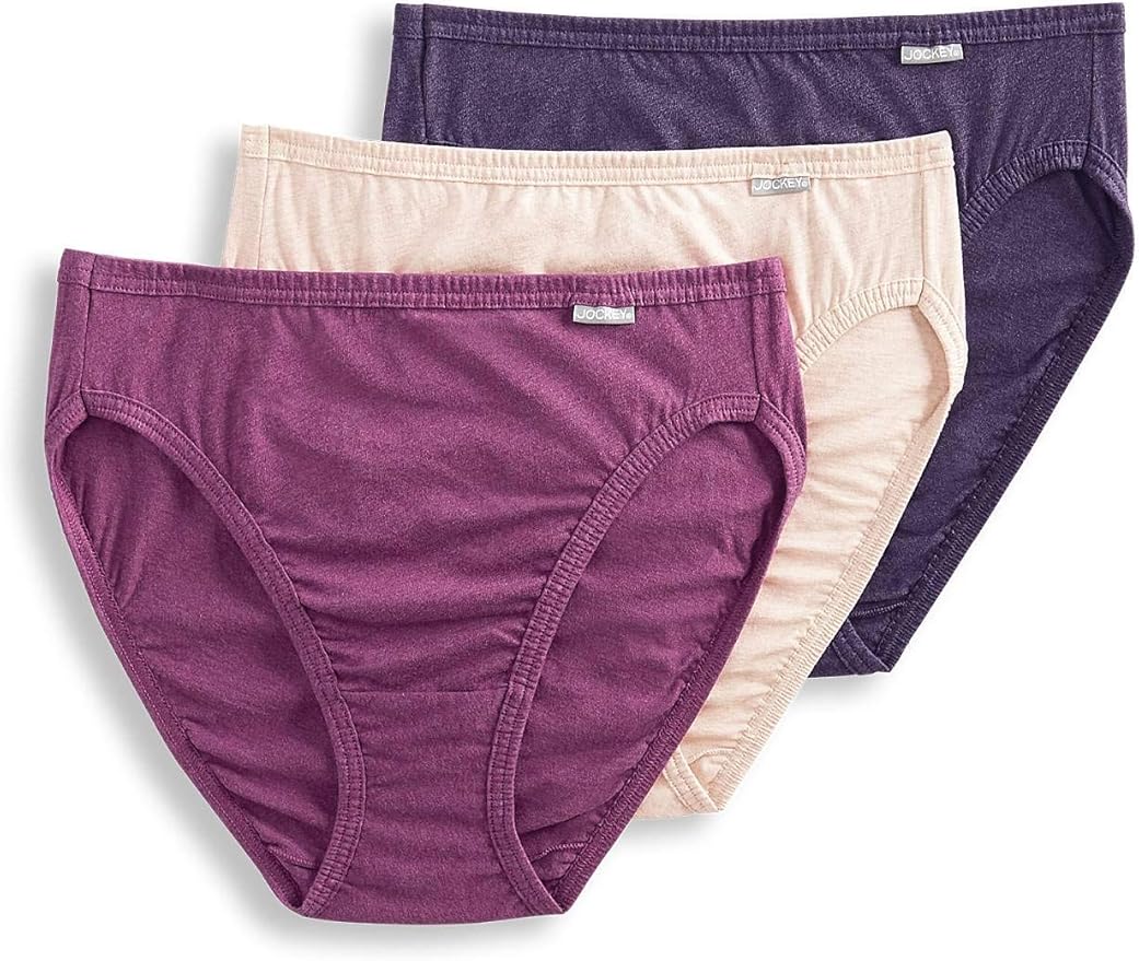 Jockey Women's Plus Size Elance French Cut 3Pack at Amazon Women’s