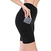 Leggings Depot Women's High Waisted Athletic Yoga Shorts, Workout Shorts for Women