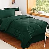 CozyLux Twin XL Comforter Set Emerald Green - 5