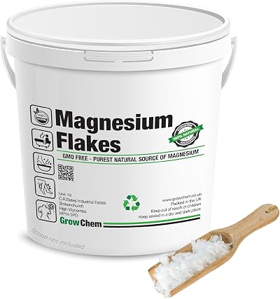 Grow Chem Magnesium Flakes 1KG Bucket Dead Sea Magnesium Chloride Bath Salts
