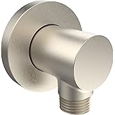 Aquaiaw Wall Supply Elbow with O-Ring Flange, Tapered 1/2 NPT Female Inlet, Solid Brass Wall Union, Round Water Supply Elbow,