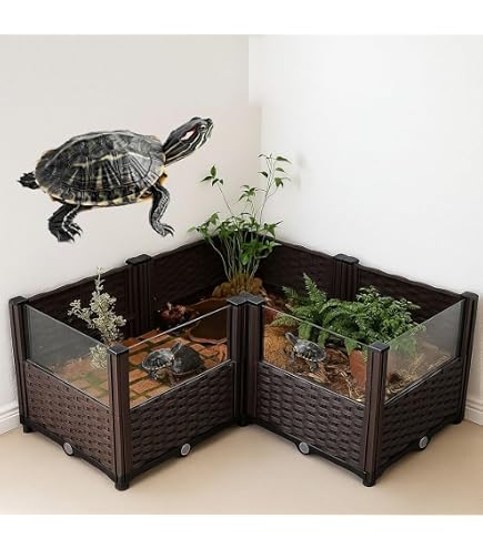 Turtletub Sサイズ 黒 Amazon.com: CNZ Aquatic Turtle Tub with Lip 黑色: 寵物用品