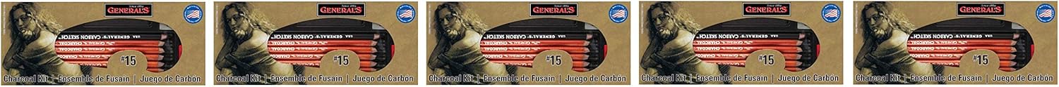 General Pencil Charcoal Kit, 12-Piece