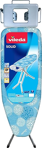 Vileda Solid Bügeltisch, Kunststoff, blau 164x8x44 cm