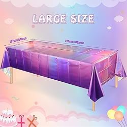 6 Pack Ombre Iridescent Pink and Purple Plastic
