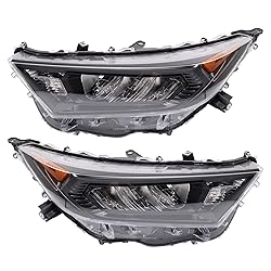 TRQ Driver & Passenger Side Headlight Assembly Set