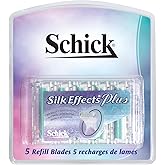 Schick Silk Effects Plus Razor Refill, 5-Count (Pack of 2)